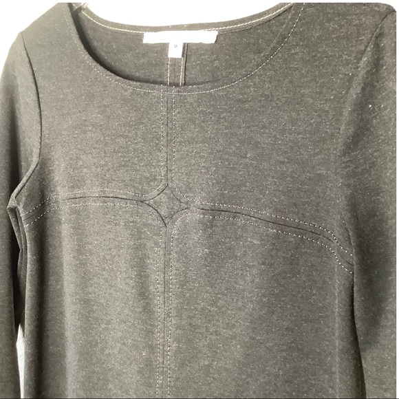 STUDIO M Charcoal Crew neck A-Line Dress Size M - Picture 3 of 8